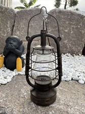 n° 12 ancienne lampe à pétrole / lampe tempête vintage Marine