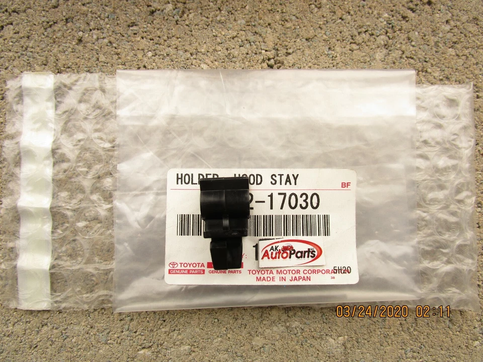 90 - 95 TOYOTA MR2 CAPÓ SOPORTE VARILLA ABRAZADERA RETENEDOR CLIP CANTIDAD 1 NUEVO Foto 2 de 3