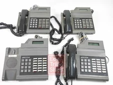 Lot of 4 Vintage Executone Phones Base Model 32 w/ 3 Handsets Only