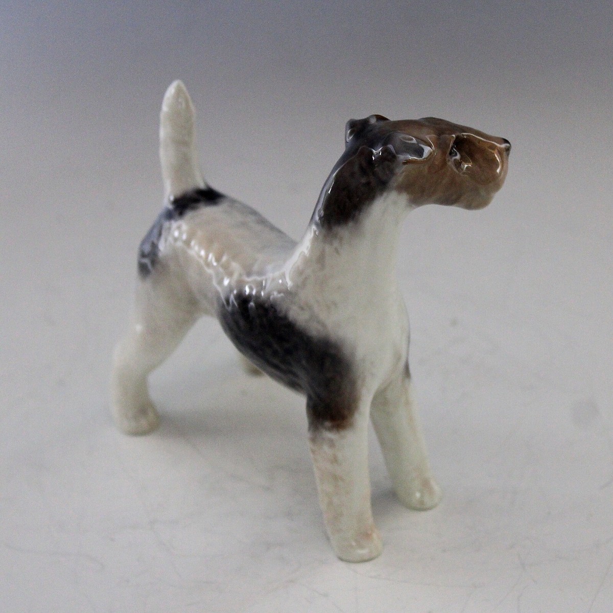 Royal Copenhagen Porcelain Airedale Wire Fox Terrier Dog figurine