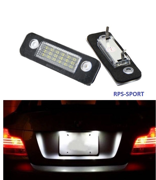 Feu arriere LED blanc de plaque pour réparer eclairage Ford Fiesta 5 1.3