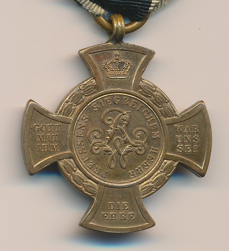 141148: Erinnerungskreuz `Königgrätz`, 1866, mit Band (OEK 1938) - Bild 4 von 4