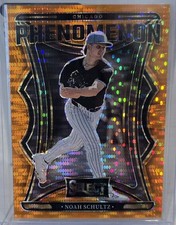 2025 Panini Select Noah Schultz Phenomenon Orange Pulsar /15 SSP