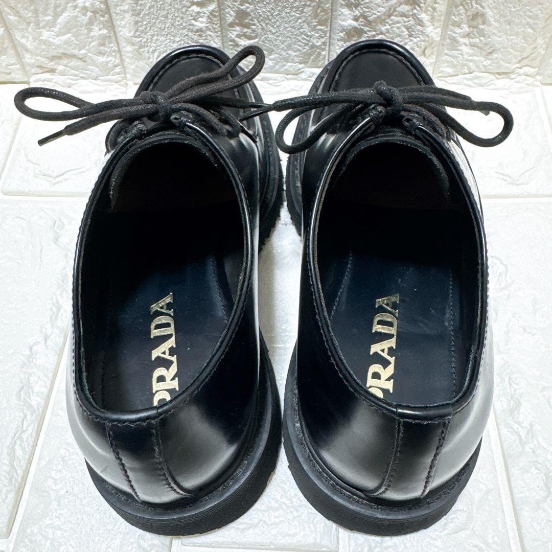 PRADA Men's Dress Shoes Loafers Leather Black UK5/US6 112970c thumbnail 16