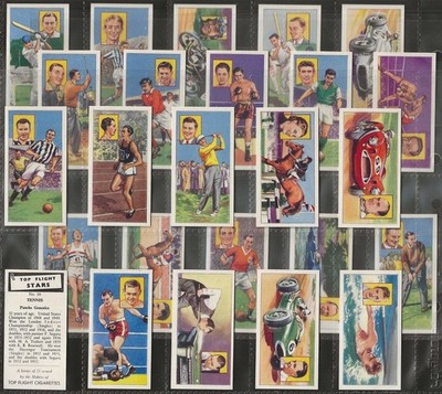 TOP FLIGHT - FULL SET - TOP FLIGHT STARS 1960 (SPORT 25 KARTEN) ALLE GESCANNT