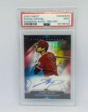 2020 Topps Finest - Finest Moments Autographs  Red Refractor Shohei Ohtani 4/5 