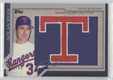 2010 Topps Jumbo Packs Manufactured Hat Logo Relic 48/99 Nolan Ryan HOF e8a
