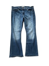 Signature by Levi Strauss True Boot Cut Jeans Women  s 18 W34 Dark Wash Stretch
