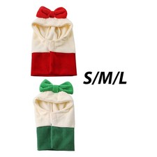 Dog Warm Winter Hat Neck Warmer Scarf Earmuffs Pet Hat Costume Ears Cover for