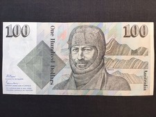 1985 $100 bank note Johnston/Fraser ZEC 622765.