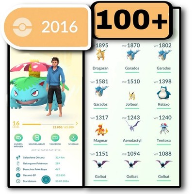 Pokemon Acc Go   2016 Legacy   100x 2016   Guaranteed Lucky Trades