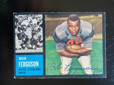 Bob Ferguson Autographed 1962 Topps Football ROOKIE Card #137 Steelers Ohio St. rookie card picture