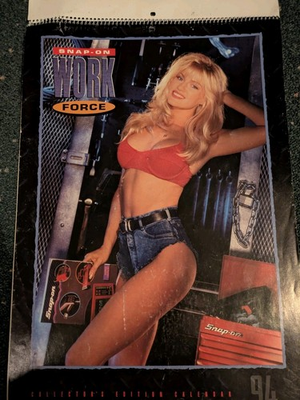#ad Lot Of 5 1990s Automotive Pin Up Calendars Snap on Workforce Napa amp; Hot Rodder $100.00
