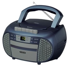 Portable Bluetooth CD Music System, Cassette Player/Recorder, AM/FM, CD-550ABT