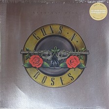 GUNS N  ROSES Greatest Hits SEALED LP Clear  Metallic Gold Vinyl 0079