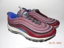 NIKE AIR MAX 97 Men's Athletic Sneakers Night Marron Cool grey Color Size 9 Lace
