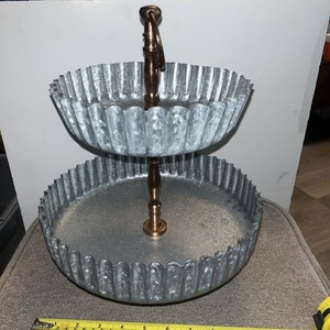 2 Tier Galvanized Stand