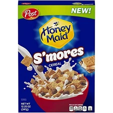 Honey Maid S'Mores Breakfast Cereal Sweetened Corn and Wheat Cereal, 12.25 Ounce