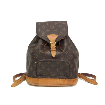 Louis Vuitton Monogram Montsouris MM M51136 Women's Backpack Brown BF589932