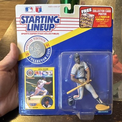 Kenner Starting Lineup 1991 Cecil Fielder Special Edition Figure with Coin & Ca 