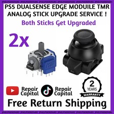 PS5 DUALSENSE EDGE K-Silver JS13 PRO + TMR Hall Effect Upgrade - Both Modules