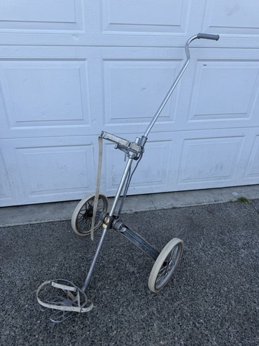 Vintage Bag Boy Collapsible Golf Pull Cart Aluminum Antique Golf Caddy Trendy