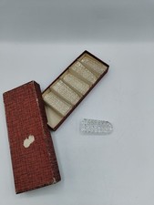 #XT Lot de 6 repose-couteaux vintage transparents facettés avec boîte d’origine