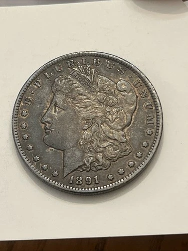 1891-CC Morgan Dollar, Rarer Date Carson City Strong Details EF?