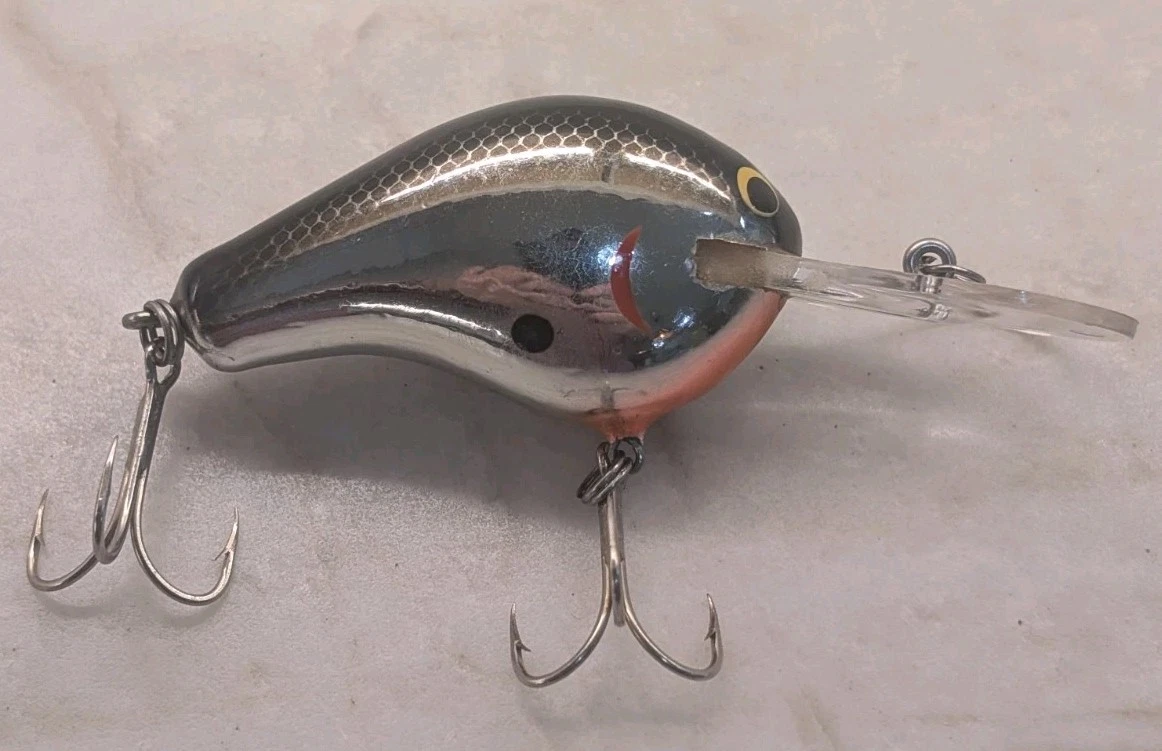 Leurre De Pêche Vintage Bagley Balsa B #1 – Plongeur Peu Profond – Couleur Indéterminée – USA
