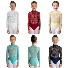 Girls Jumpsuit Rhythmic Ballet Recital Bodysuit Fitness Leotard Jazz Unitard