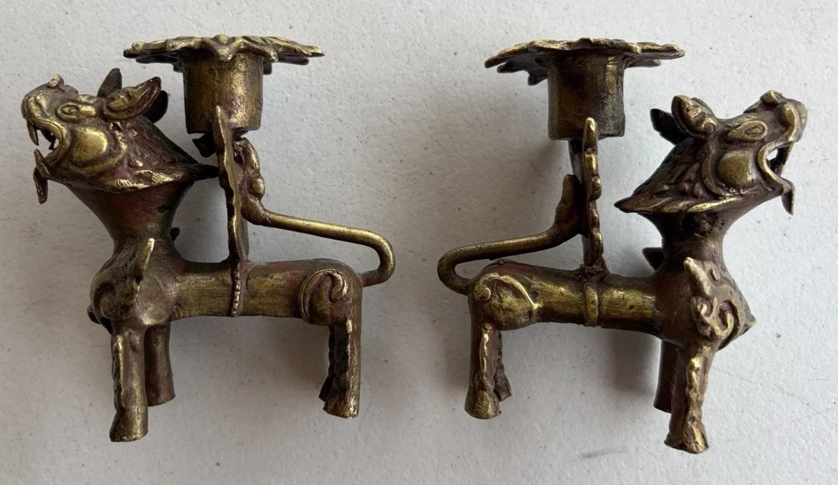 Foo Dog Brass Antique Chinese Figurines & Statues for sale | eBay