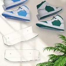 Acrylic Shoe Display For Wall Mounted Shelf Sneaker High Heeled Rack Shoes