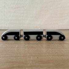 Ikea wooden bullet train Grey