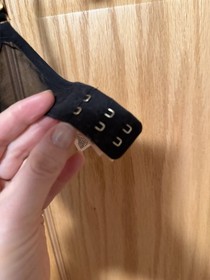 Agent Provocateur Demelza Black Bra 32D Strappy Front Semi Sheer Sexy Underwire