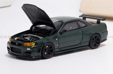 1:64 MOTORHELIX NISSAN SKYLINE GT-R R34 (NISMO) Customized Dark Green LTD 699PCS