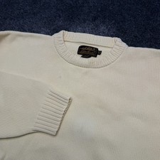 Vintage 90s Eddie Bauer Outfitter Cream Sweater - XLT Ribbed