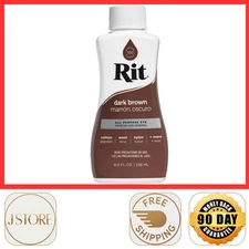 Rit Dye More For Clothes Liquid All Purpose Paint Restore Repair Black, 8 Oz New