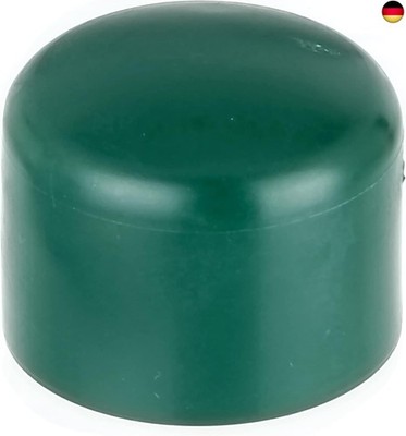 Alberts 654597 Pfostenkappe für runde Metallpfosten | Kunststoff, grün | für Pf