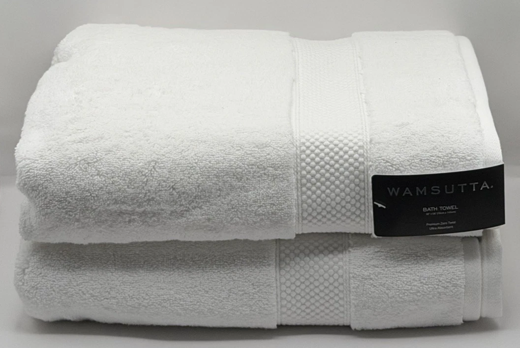 Asciugamani In Cotone Turco Homescapes 'Time' - 100% Cotone, Bianco Con Bagno Vintage, 70x120 Cm - 2