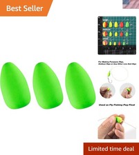 Durable 30-Pack Fishing Rig Floats in Green Ideal for Trout Pompano Fishing
