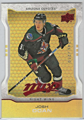 2024 UD MVP Gold Colors & Contours /250 Josh Doan #MR-14 Rookie (RC) Die Cut