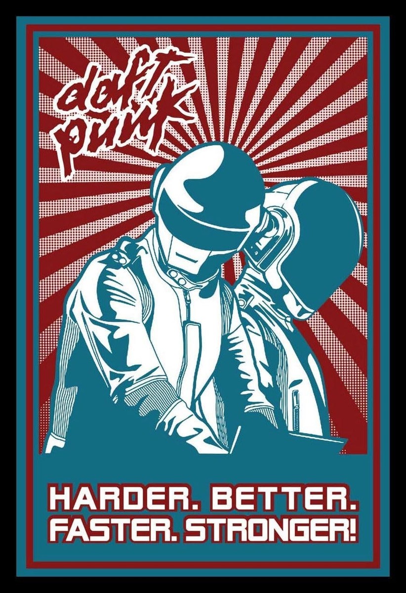 Officially Licensed Daft Punk Harder Better Faster Stronger 24 x