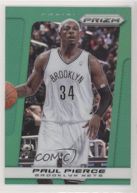 2013-14 Panini Prizm Retail Green Prizm Paul Pierce #55 HOF 2h4