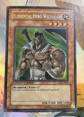 Elemental Hero Wildheart Foil MISPRINT Elemental Energy Limited Edition Yugioh