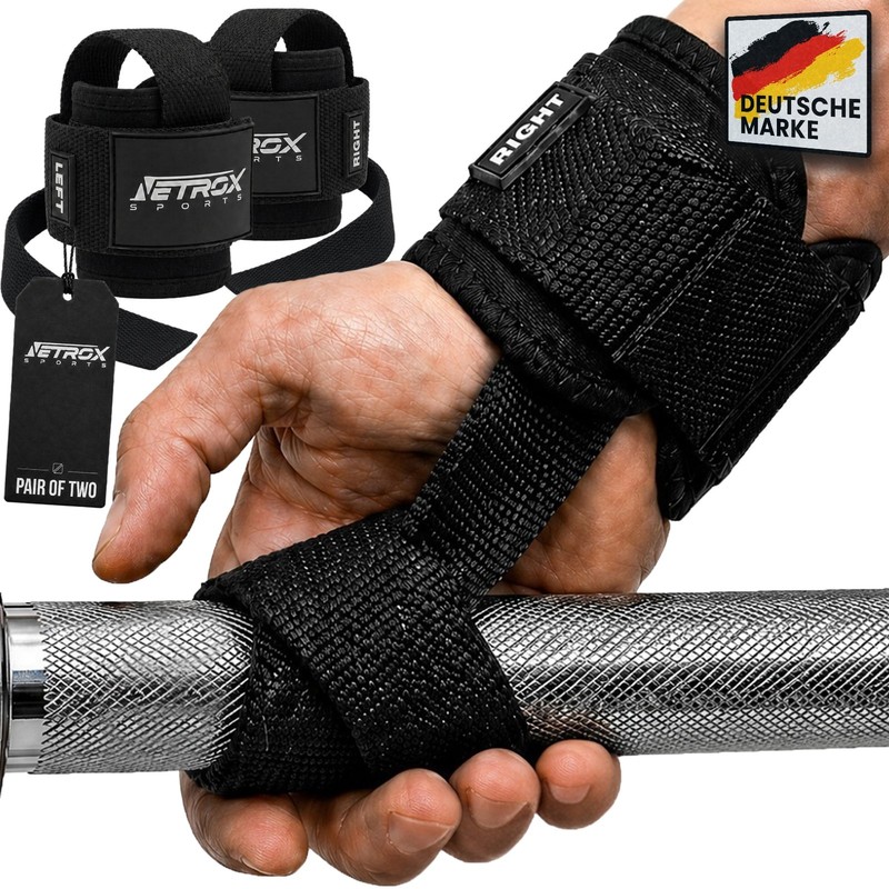 Zughilfen gepolstert Lifting Straps Krafttraining Gym Fitness Zubehör Herren Dam
