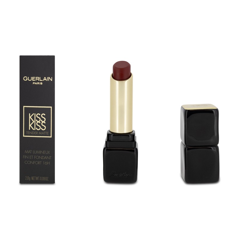 Guerlain Kiss Kiss Tender Matte Lipstick 999 Eternal Red Matte Finish Lipstick