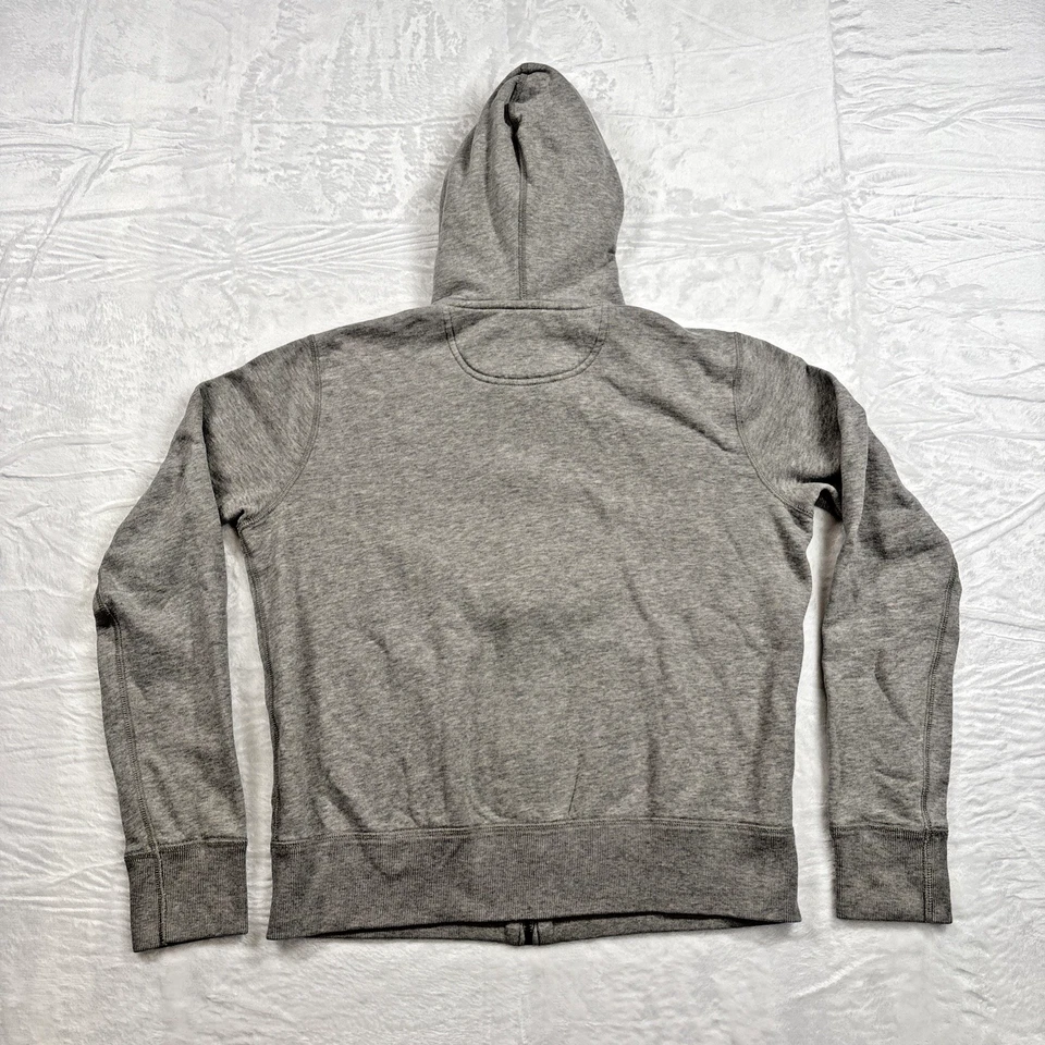 Polo Ralph Lauren Kids Size Large Gray Blue Logo Full Zip Up Hoodie Sweatshirt - Image 3 of 4