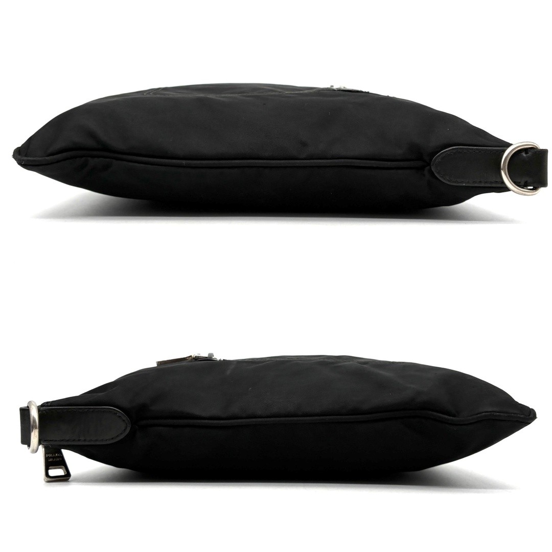 ・Authentic PRADA Shoulder Bag Triangular Logo Cro… - image 4