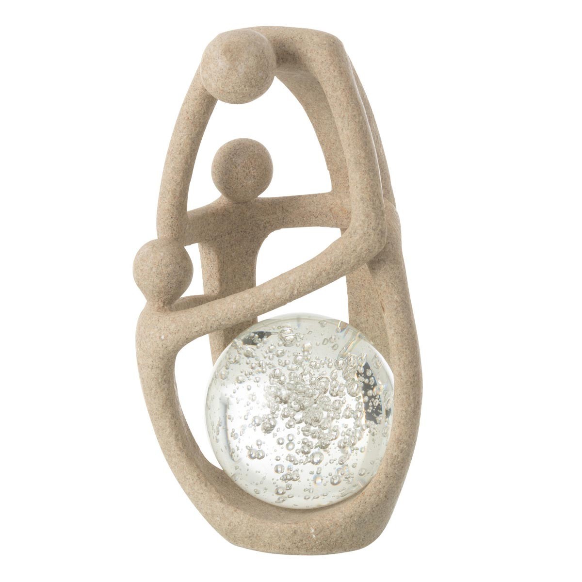 Boule cristal Shawn beige 31cm pour rompre la monotonie d'un mobilier trop sombre