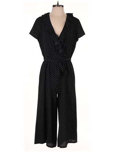 London Times Women Black Jumpsuit 8